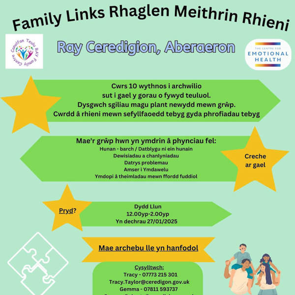 Family Links Rhaglen Meithrin Rhieni