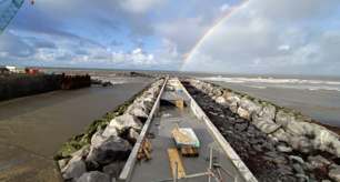 Work continues on Aberaeron Coastal Defence Scheme