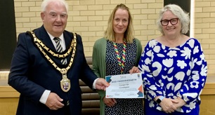 Hate Crime Charter certificate presented to Ceredigion